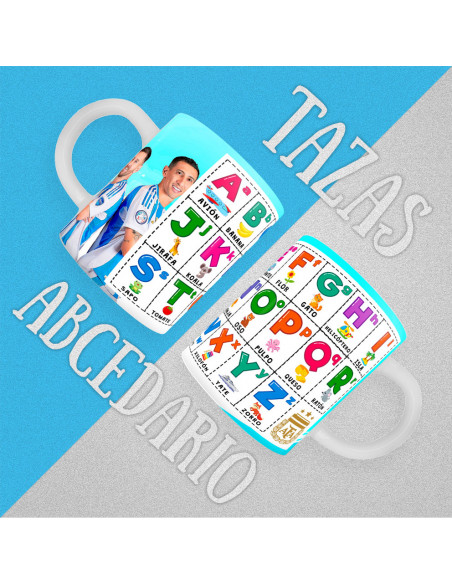 copy of PLANTILLAS TAZAS INFANTILES ABECEDARIO PACK 1