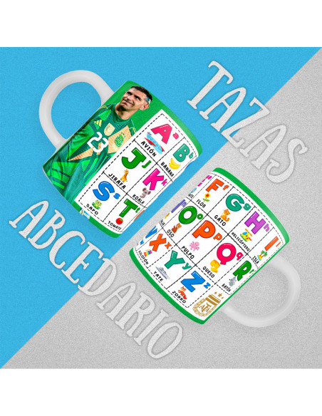 copy of PLANTILLAS TAZAS INFANTILES ABECEDARIO PACK 1