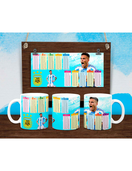 PLANTILLAS PARA TAZAS TABLA MULTIPLICAR ARGENTINA