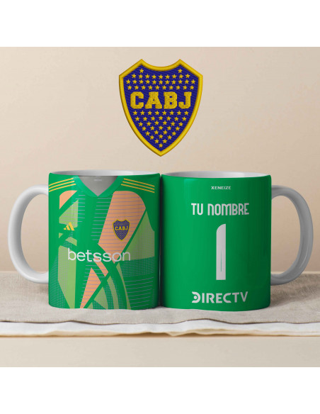 PLANTILLA TAZA CAMISETA ARQUERO BOCA JUNIORS 2024 2025