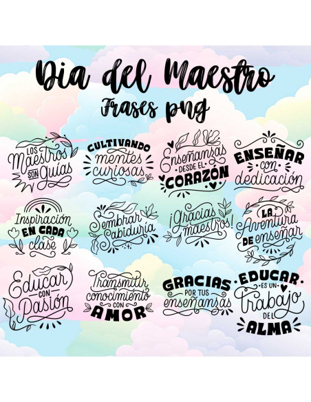 FRASES PNG DIA DEL MAESTRO 2024