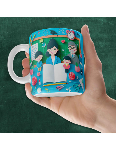 PLANTILLAS TAZAS DIA DEL MAESTRO 3D