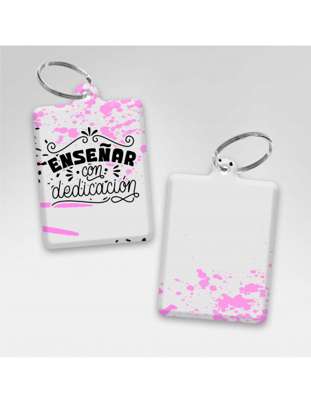PLANTILLAS LLAVEROS RECTANGULAR DIA DEL MAESTRO FRASES