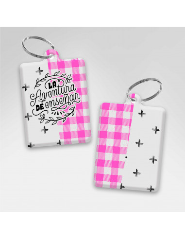 PLANTILLAS LLAVEROS RECTANGULAR DIA...