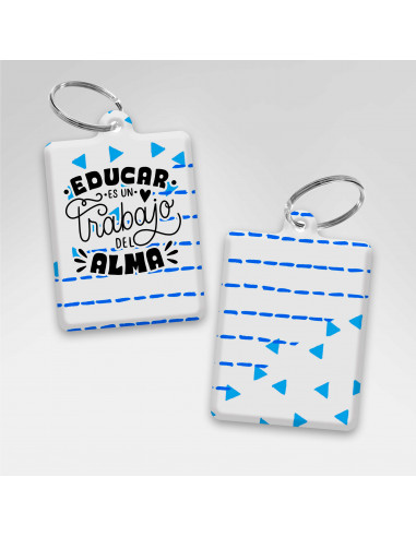 PLANTILLAS LLAVEROS RECTANGULAR DIA...