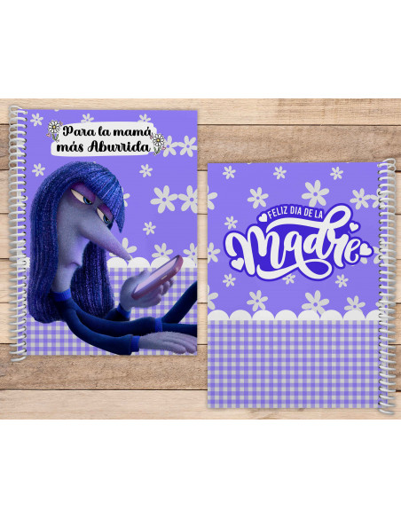 PLANTILLAS PARA CUADERNOS ANOTADORES INTENSAMENTE DIA DE LA MADRE