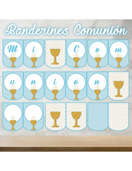 copy of PLANTILLAS BANDERIN COMUNION PACK 1