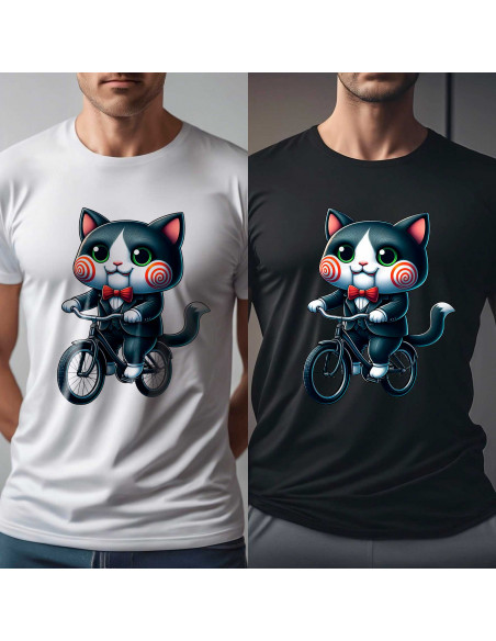 PLATILLAS REMERAS TERROR DE GATOS HALLOWEEN