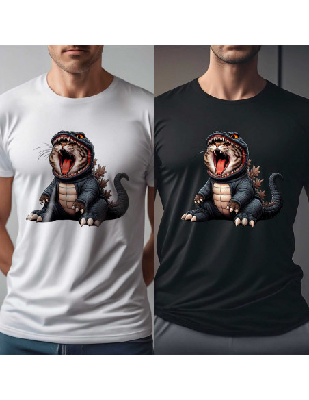 PLATILLAS REMERAS TERROR DE GATOS HALLOWEEN