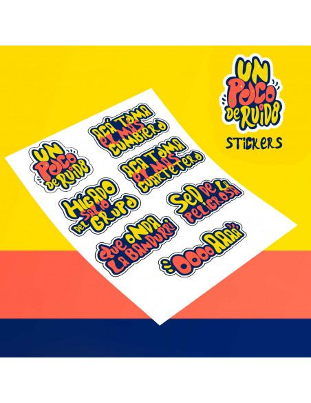 STICKERS UN POCO DE RUIDO PACK 2