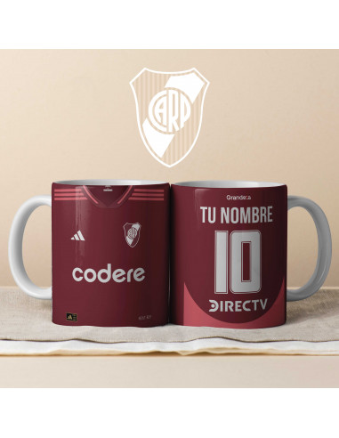 PLANTILLA TAZA CAMISETA RIVER PLATE...
