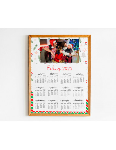 CALENDARIO 2025 PARA FOTO NAVIDAD AÑO...