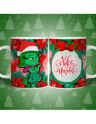 PLANTILLAS TAZAS INTENSAMENTE 2 NAVIDAD