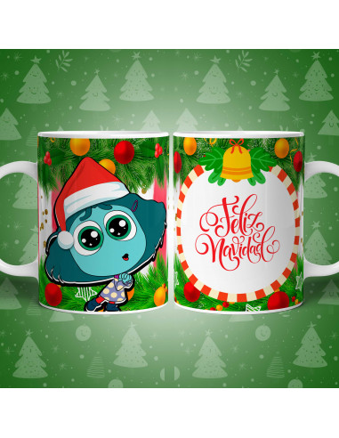 PLANTILLAS TAZAS INTENSAMENTE 2 NAVIDAD
