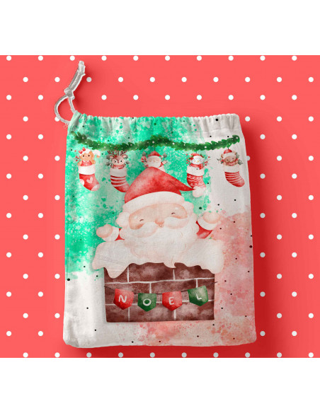 BOLSITAS NAVIDAD PAPÁ NOEL