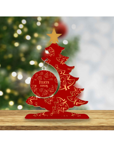 ARBOLITOS NAVIDAD EN ROJO Y DORADO ARBOLITOS NAVIDAD EN ROJO Y DORADO