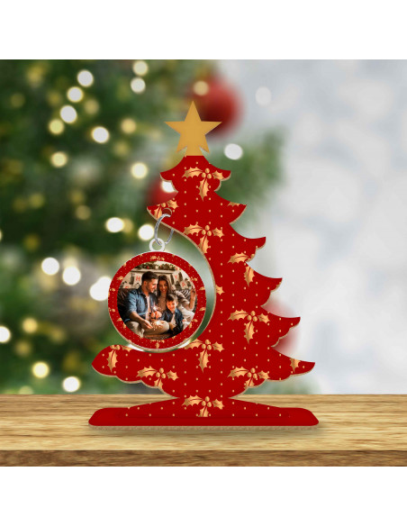 ARBOLITOS NAVIDAD EN ROJO Y DORADO