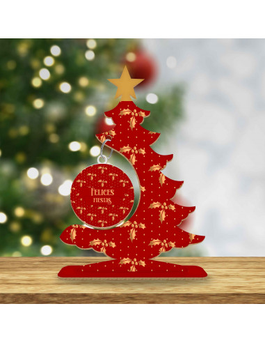 ARBOLITOS NAVIDAD EN ROJO Y DORADO ARBOLITOS NAVIDAD EN ROJO Y DORADO