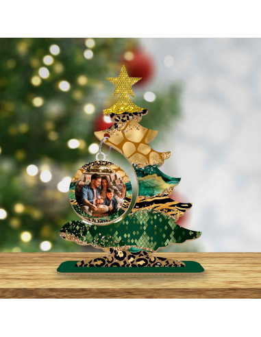 ARBOLITOS NAVIDAD VERDE Y DORADO