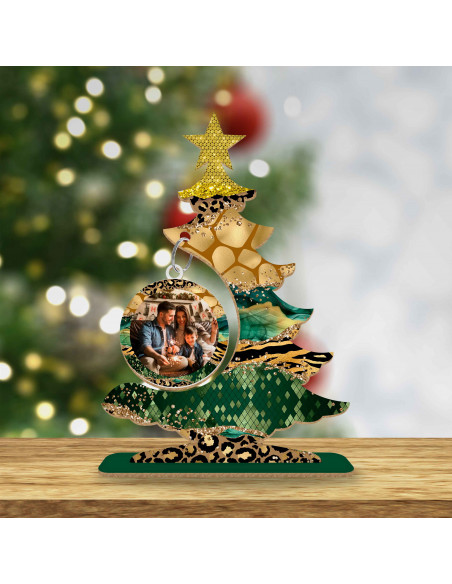 ARBOLITOS NAVIDAD VERDE Y DORADO