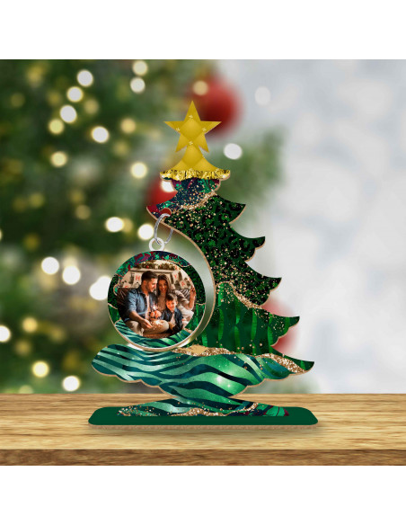 ARBOLITOS NAVIDAD VERDE Y DORADO