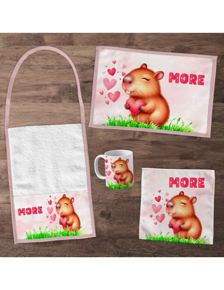 Pack Jardin - SET DE JARDIN CAPYBARA CARPINCHO CORAZONES