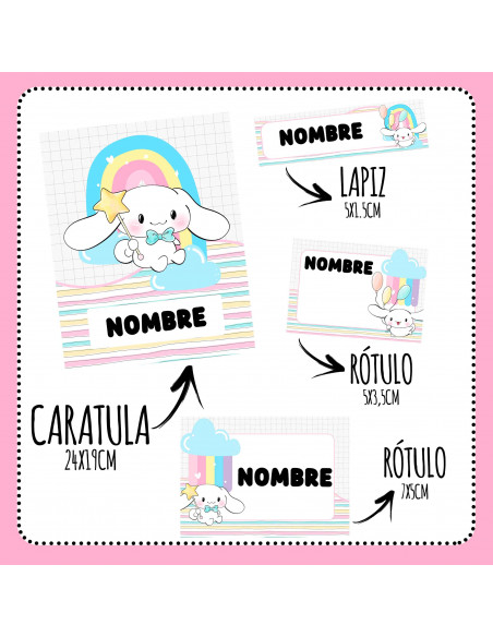 ETIQUETAS ESCOLARES 2025 PACK 1