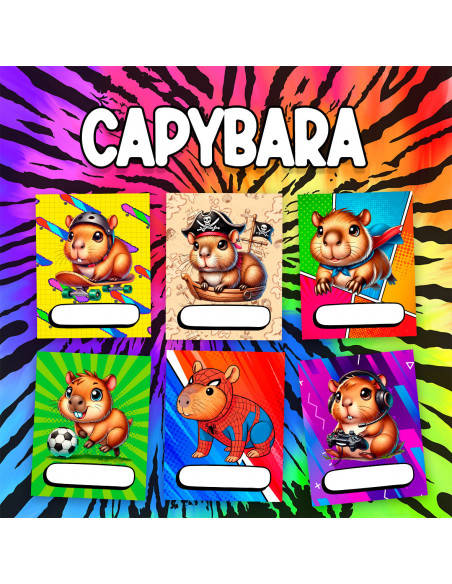 CARATULAS CAPYBARA CARPINCHO PACK 2