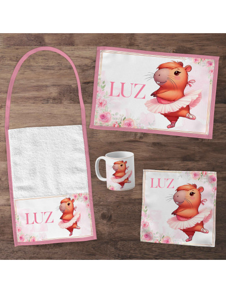 Pack Jardin - SET DE JARDIN CAPYBARA CARPINCHO BAILARINA