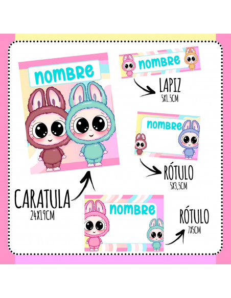 ETIQUETAS ESCOLARES 2025 PACK 3