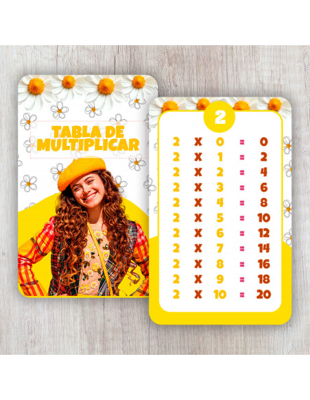 TABLA DE MULTIPLICAR 2025 PACK 1