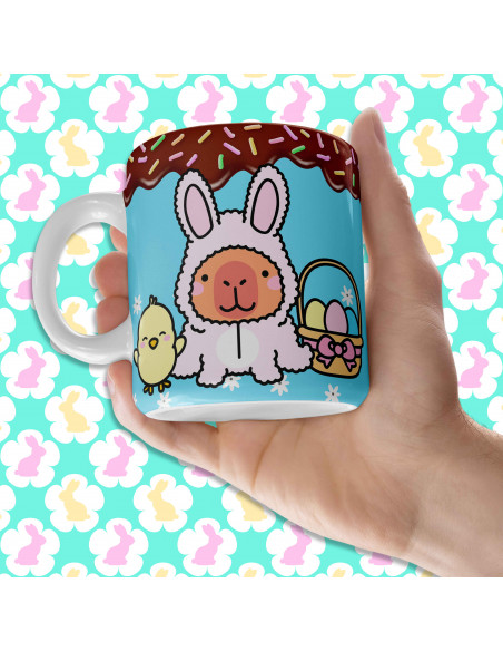 PLANTILLAS PARA TAZAS PASCUA CAPYBARA CARPINCHO