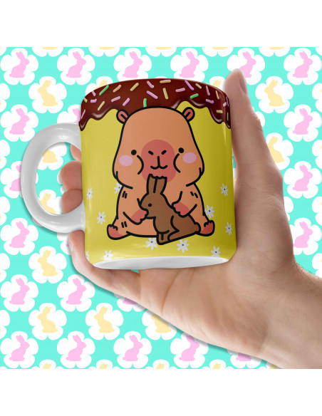 PLANTILLAS PARA TAZAS PASCUA CAPYBARA CARPINCHO