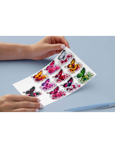 STICKERS FLORES MARIPOSAS 2