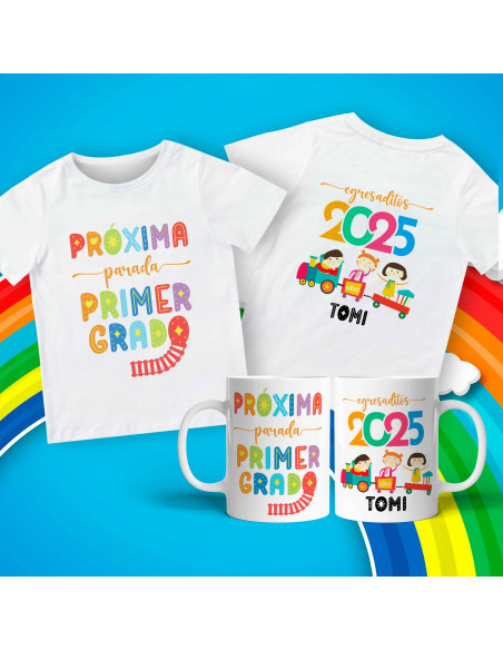 Plantillas Remera + Taza Egresaditos Próxima Parada 2025
