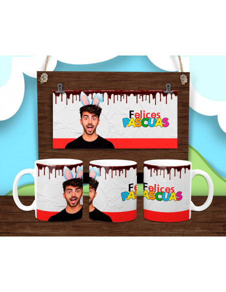 PLANTILLAS TAZA PASCUAS INFANTILES KINDER 2025