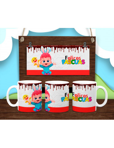PLANTILLAS TAZA PASCUAS INFANTILES...