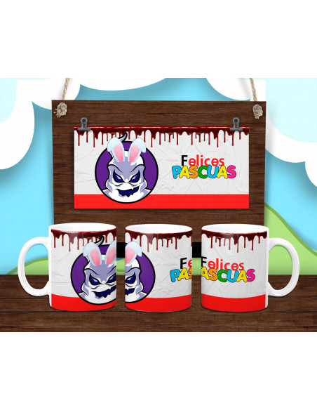 PLANTILLAS TAZA PASCUAS INFANTILES KINDER 2025