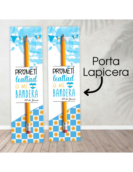PLANTILLAS PORTA LAPICERA O LAPIZ LEALTAD A LA BANDERA