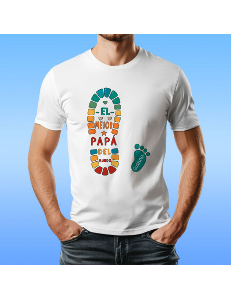 PLANTILLAS PARA REMERAS HUELLAS DIA DEL PADRE