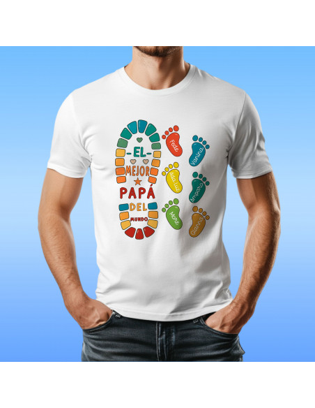 PLANTILLAS PARA REMERAS HUELLAS DIA DEL PADRE