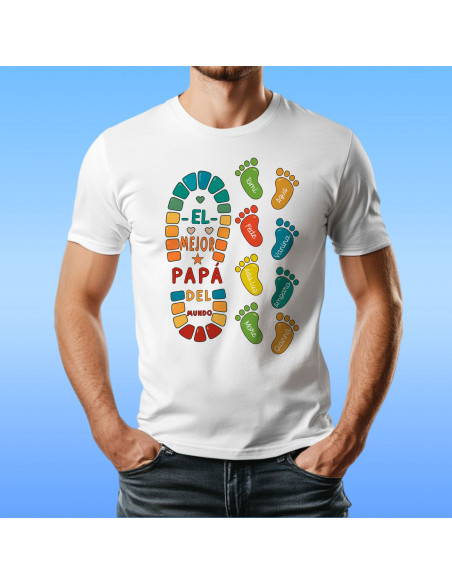 PLANTILLAS PARA REMERAS HUELLAS DIA DEL PADRE