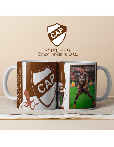 PLANTILLAS TAZAS PLATENSE CAMPEON 2025