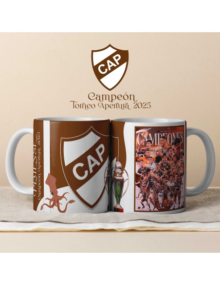 PLANTILLAS TAZAS PLATENSE CAMPEON 2025