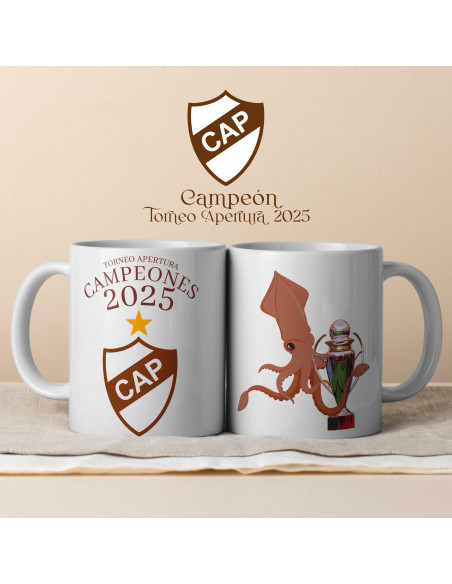 PLANTILLAS REMERA Y TAZA PLATENSE CAMPEON 2025
