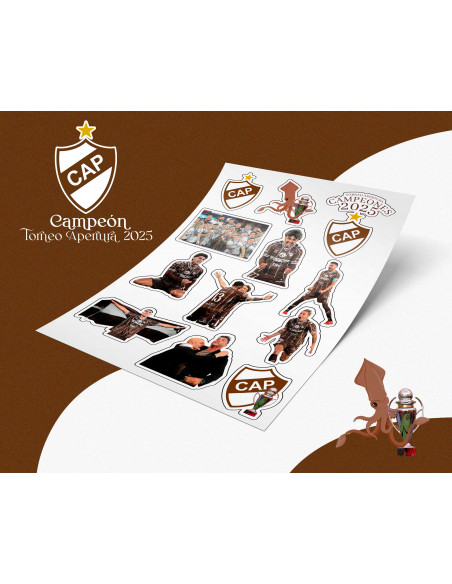 PLANTILLAS STICKERS PLATENSE CAMPEON 2025