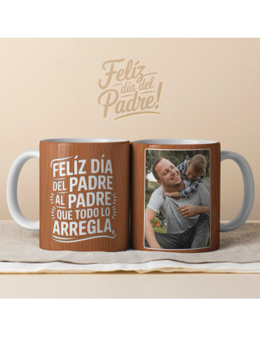 PLANTILLAS TAZAS ESTILO MADERA DÍA...