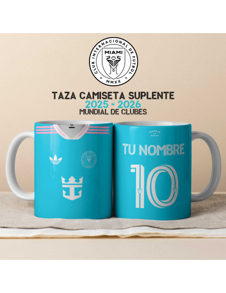 PLANTILLAS PARA TAZAS CAMISETA SUPLENTE INTER MIAMI 2025 2026 | MUNDIAL DE CLUBES