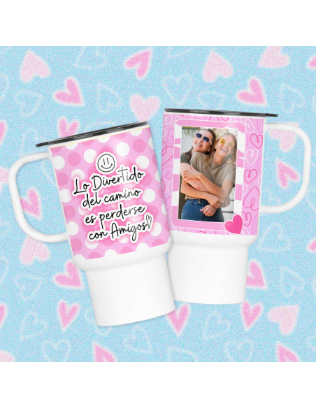 PLANTILLAS TAZAS O JARRO TERMICO PARA FOTO DIA DEL AMIGO