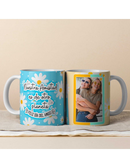 PLANTILLAS TAZAS O JARRO TERMICO PARA FOTO DIA DEL AMIGO